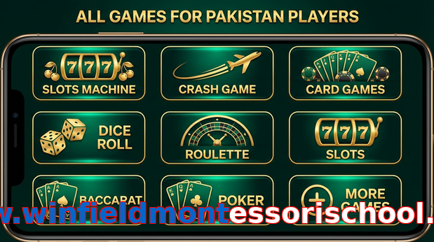 Main screen of Www.winfieldmontessorischool.com games page for PK players